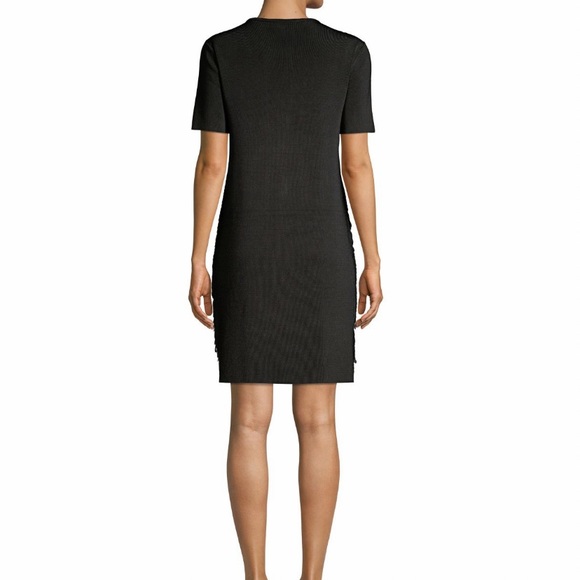 TORY BURCH CASUAL GLAM SEQUIN EMBROIDERED SWEATER DRESS IN BLACK SIZE SMALL - Picture 6 of 12